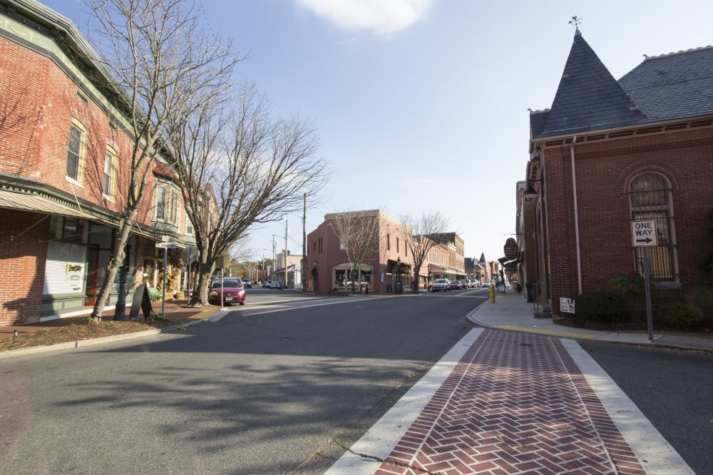 street in a small town