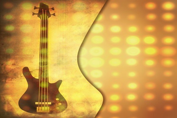 yellow electric guitar